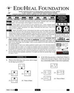EHF Science Olympiad Solved Question Paper Class 6 (2013)