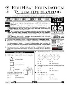 EHF Cyber Olympiad Solved Question Paper Class 8 (2012)