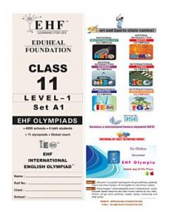 EHF English Olympiad Solved Question Paper Class 11 (2018)