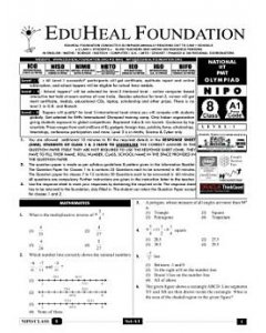 EHF IIT-NEET Olympiad Solved Question Paper Class 8 (2014)
