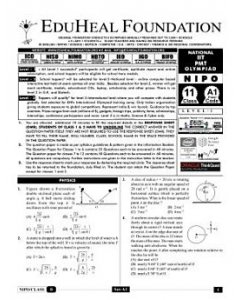 EHF IIT-NEET Olympiad Solved Question Paper Class 11 (2014)