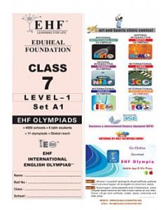 EHF English Olympiad Solved Question Paper Class 7 (2018)