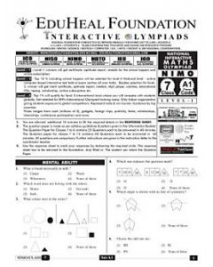 EHF Math Olympiad Solved Question Paper Class 7 (2012)