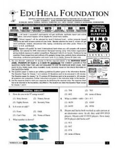 EHF Math Olympiad Solved Question Paper Class 3 (2013)