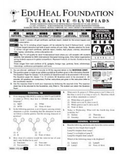 EHF Science Olympiad Solved Question Paper Class 7 (2012)