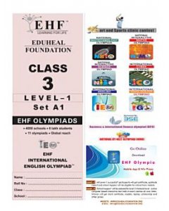 EHF English Olympiad Solved Question Paper Class 3 (2018)